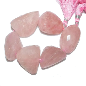 Pépite de Quartz Rose naturel à facettes, pierre précieuse, pépite à facettes, brin de guérison, perles de cristal, reiki, fabrication de bijoux, vente en gros - Product Image 5