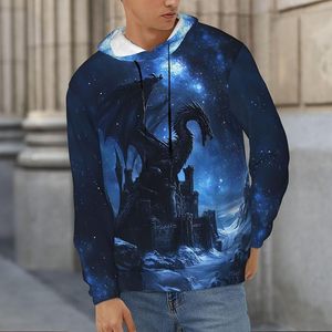 <b>Mens</b> Heavyweight Fleece Hoodie Custom Casual Winter <b>Pullover</b> - Product Image 3