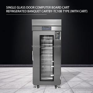 Chariot de banquet mobile réfrigéré à porte unique de qualité supérieure, équipement de cuisine commercial, panneau informatique - Product Image 3