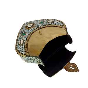 Latest Design Best Selling Metal Trendy Clutch Bag Mosaic <b>Handbag</b> for Women at Wholesale Price From India - Product Image 3