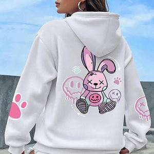 เสื้อฮู้ดขนแกะและเสื้อกันหนาวลำลองของผู้หญิงมีสไตล์ใส่สบายสำหรับฤดูใบไม้ร่วงและฤดูหนาวพร้อมโลโก้ด้านหน้า - Product Image 1