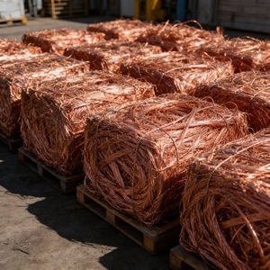 Chatarra de Cobre 99.9% Puro, Cable de Cobre Brillante para Re-fundición, Embalaje de Exportación en Pacas Comprimidas - Product Image 2