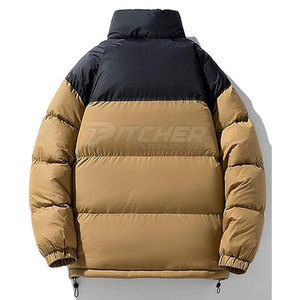Top Selling <b>Men</b> Winter Puffer <b>Jacket</b> with Stand Collar-Latest Design Low Price Custom Made - Product Image 2