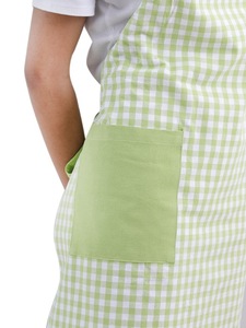 Tablier sans manches en coton 100% teint en fil, gris, taille 70x90cm, logo personnalisé, cuisine, salon, barbier, jardin, barbecue, PE LDPE PU PVC - Product Image 5