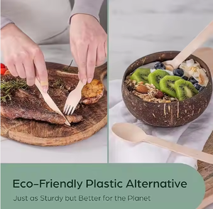 Cuchillos de madera desechables de alta calidad, perfectos para barbacoa, camping y catering de eventos - Product Image 4