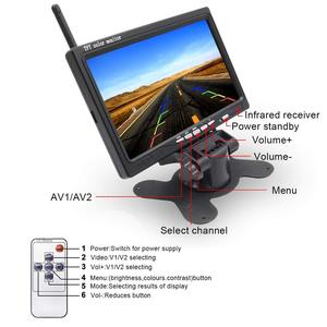 Système de caméra de recul sans fil numérique pour camion de 7 pouces |   Signal stable sans interférences |   Vision nocturne étanche IP67 pour camping-car, bus, remorque - Product Image 5