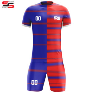 Vente chaude bleu marine avec uniforme de football rose 100% chemises de football en polyester Kits de football avec logo personnalisé grande taille - Product Image 6