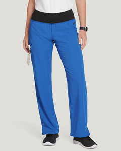 Pantalones de Yoga para Mujer con Pierna Abierta, Cintura Ancha en Color de Contraste, Bolsillo Lateral, Ropa Deportiva, Logotipo Personalizado, Mezcla de Algodón/Poliéster - Product Image 2