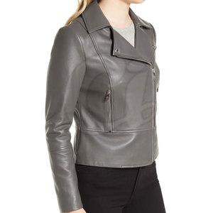 Chaqueta de Cuero Genuino Ligera para Mujer, Impermeable y Resistente al Viento, Transpirable, Cómoda y Fácil de Usar - Product Image 3