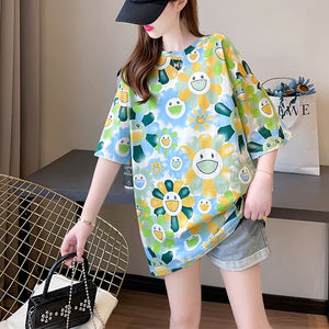 Best Selling Women's Classic Style Solid Pattern <b>T</b>-<b>Shirt</b> High Quality for Outdoor Casual Usage Plus Size Option Available - Product Image 5