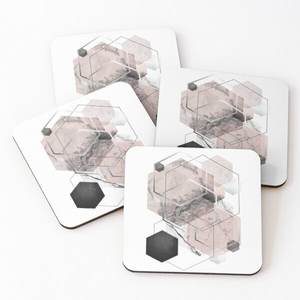 Custom Shaped <b>Cup</b> Coasters Set Printed Acacia Wood Handcrafted for Home and Office Decoration at SCI From India - Product Image 4