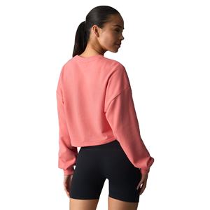 Sudadera para Mujer, Cuello Redondo, Manga Larga, Color Sólido, Sudadera Corta Informal, Ropa de Mujer para Exteriores - Product Image 3