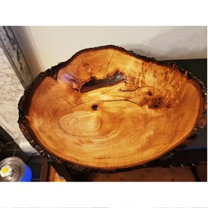 Bol d'écorce d'arbre 11 corps en bois dur d'acacia Produit de vente chaud Bol décoratif en bois de manguier avec écorce d'arbre fabriqué en Inde - Product Image 3