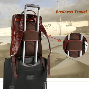 OEM Custom Service Genuine <b>Leather</b> <b>Laptop</b> <b>Backpack</b> High Quality Lightweight Casual Business Travelling Eco Friendly Large - Product Image 5