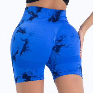 Yoga Short Femme Yoga Court Taille Haute 100% Coton et Spandex Maigre pour Gym Tissu Saisonnier avec Logo - Product Image 2