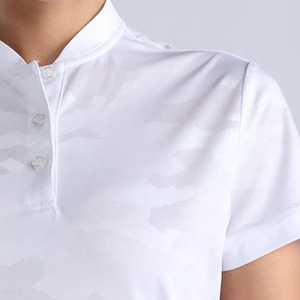 Women's <b>Ladies</b> <b>White</b> Golf Polo <b>Shirts</b> Tshirts Polyester Spandex Camo Dryfit Polo <b>Shirts</b> - Product Image 3