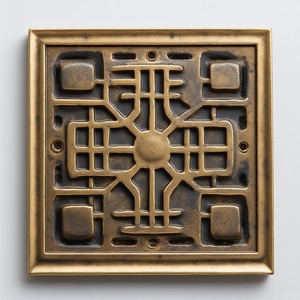 Modern Brass Bathroom <b>Floor</b> Drains with Traditional Design and Press Mechanism for Easy Opening for Hotels - Product Image 1