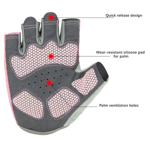 Guantes Deportivos Transpirables para Entrenamiento Físico, Levantamiento de Pesas, Medios Dedos, con Soporte para Muñeca, para Hombres y Mujeres - Product Image 6