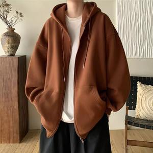 Sweat-shirt à capuche pour homme d'hiver, couleur unie, décontracté, polaire, polyester/coton, coupe régulière, logo personnalisé, sweat-shirt MS-HD-1113 - Product Image 6