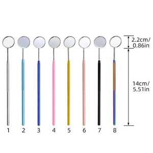 อุปกรณ์ต่อขนตาทำจากสเตนเลสสตีลกระจกขนตาแบบมือถืออุปกรณ์ต่อขนตาสีเงินทรงสี่เหลี่ยม - Product Image 4