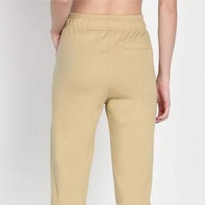 Pantalones de chándal ajustados modernos para mujer con cintura elástica Moda de invierno elegante y cómoda con estilo frontal plano y bolsillos - Product Image 3