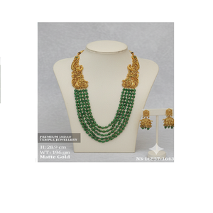 Collar y piedra de perla chapada en oro étnico indio para mujer, joyería de fiesta tradicional disponible a precio mayorista - Product Image 3