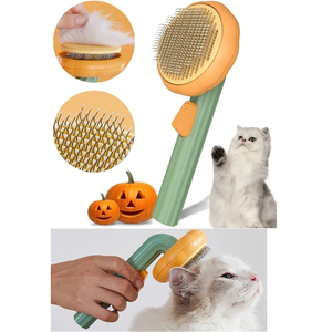 Self-Cleaning One <b>Button</b> Pet Hair Collector Comb for Cats and <b>Dogs</b> - Product Image 1