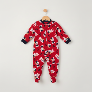 Combinaison décontractée à pieds pour bébé chien, imprimé marin, fermeture éclair, automne, personnalisable |   Tissu tricoté doux ignifuge Semelles antidérapantes - Product Image 2