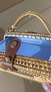 Precio al por mayor, la mejor calidad con bolsa de ratán con bolsas de diseñador de tela de algodón hechas a mano del mejor proveedor en Vietnam - Product Image 2