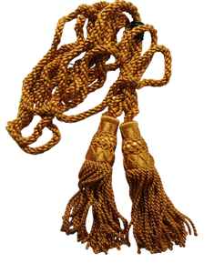 This is a set of <b>black</b> and white rayon often referred to as silk bagpipe drone <b>cords</b> - Product Image 6