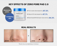 Masque en tissu OBM ZERO PORE 2.0 PAD en coton coréen nourrissant et régulateur de sébum, fabriqué en Corée