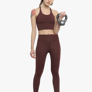 Vente directe en usine d'ensemble de yoga entièrement personnalisé en plusieurs couleurs/coupe confortable style unique ensembles de yoga pour femmes - Product Image 1