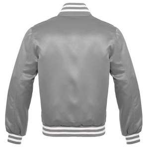 Entrega rápida de los hombres de algodón rosa Fleece Letterman All Over Print Bomber Jacket Men Versity Jacket - Product Image 6