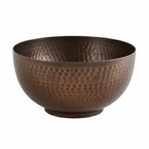 Tazón de Servir de Metal Martillado con Acabado Antiguo de Latón para Decoración de Mesa de Comedor, Utensilios de Cocina para el Hogar, Tazones para Servir Alimentos - Product Image 4