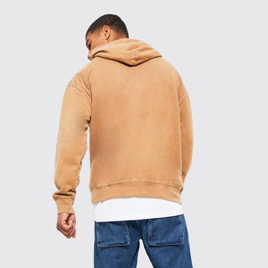 Sudadera con Capucha Unisex Personalizada 100% Algodón, Sudadera de Invierno con Forro Polar, Diseño Estampado, Bordado, Hombros Caídos, Patrón Sólido para Hombre - Product Image 3