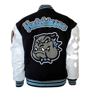 Vente en gros de veste universitaire de basket-ball de style vintage pour hommes en cuir chaud avec logo personnalisé et broderie en chenille 3D - Product Image 3