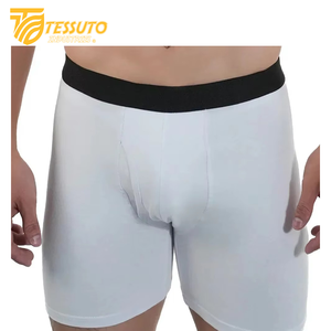 Sous-vêtements pour hommes sous-vêtements confortables à séchage rapide sans couture pour hommes sous-vêtements en coton spandex personnalisé rayé Logo imprimé Boxer court Oem - Product Image 6