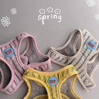 Ensemble laisse et harnais personnalisé Sunraymascota pour chien, harnais anti-traction réglable avec logo personnalisé, équipement de promenade pour chien, fermeture à boucle