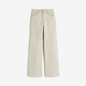 Customized <b>Women</b> Twill Wide Leg <b>Trousers</b> Elegant Loose Style High Rise Comfortable Fashion Streetwear Casual Pants - Product Image 2