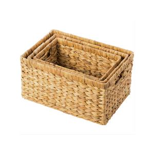 Cesta de bandeja de jacinto de agua individual de Vietnam, cesta de almacenamiento tejida con asas, Color Natural, tamaño personalizado de 99GD con el mejor precio - Product Image 1