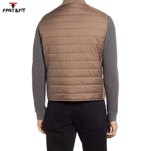 Recién llegado, chaqueta de chaleco acolchado transpirable de invierno a la moda para hombres con logotipo personalizado y personalizado - Product Image 4