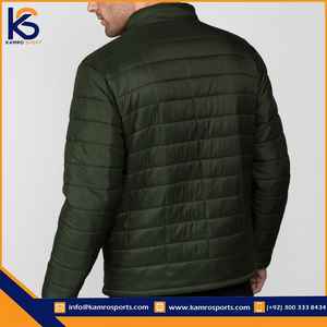 OEM logotipo personalizado al aire libre cálido invierno Puffer chaquetas de los hombres nuevo estilo XL lienzo y tejido de punto luz bolsillo decoración precio bajo - Product Image 3