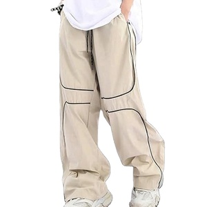 Pantalones deportivos de pierna recta para hombre, corte holgado, ligeros - Product Image 1