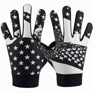 Guantes de fútbol americano para deportes al aire libre para adultos con logotipo personalizado para niños último modelo de guantes de portero de cuero para receptor - Product Image 5