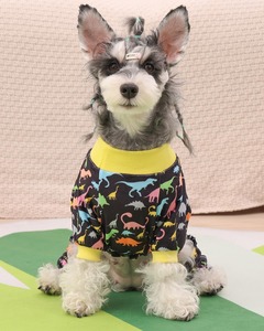 Ropa bonita para mascotas para perros y gatos, atuendo ligero de algodón suave con estampado de animales, fácil de lavar y cómodo, proveedor caliente - Product Image 5