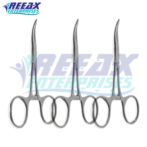 REEAX ENTERPRISES Vente en gros 5 pinces à moustiques Olsen en acier inoxydable Source d'alimentation manuelle droite et incurvée - Product Image 3