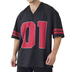 MASGAM SPORTS Custom Logo Adult American Football Fan Jersey High Quality Breathable Short Sleeve Shirt Heat-Transfer <b>Plus</b> <b>Size</b> - Product Image 1