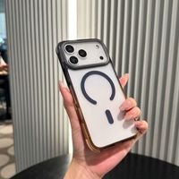 Casing HP iPhone 17 16 Pro Max Premium Magnetik Transparan Warna Gradasi, Pelindung HP Anti Jatuh dari Akrilik Gradasi
