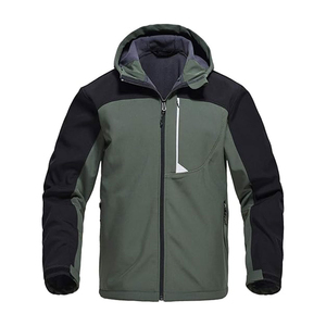 2025 New Custom <b>Men's</b> Softshell <b>Jacket</b> Breathable High Street Style Durable Winter Season OEM Fashionable Design Hooded Front - Product Image 1