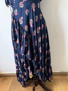 Vestido Midi Evase con Estampado Floral 100% Algodón para Mujer, Escote Cruzado, Bordado, Estilo Casual para Primavera y Verano - Product Image 5